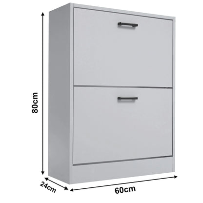 Slanke schoenenkast met 2 lades