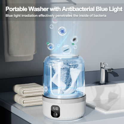 PUREWASH™ Mini Underwear Washer 🫧 Draagbaar, Oplaadbaar & Diepe Reiniging 🩱✨