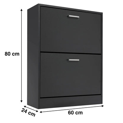 Slanke schoenenkast met 2 lades