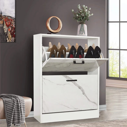 Slanke schoenenkast met 2 lades